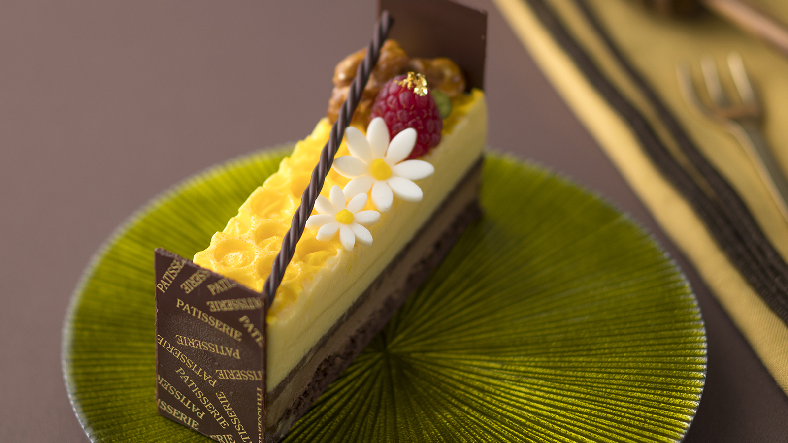 菜の花はちみつとチョコレートムース